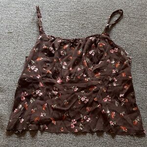 Wild Fable Brown Floral Camisole
